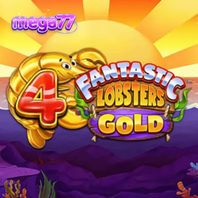 Tampilan visual slot 4 Fantastic Lobsters Gold dengan tema bawah laut yang penuh warna